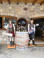 Bei einer Weinverkostung