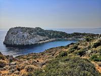 Der Anthony-Quinn-Beach während des Ausfluges am freien Tag