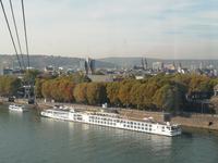 Blick auf Koblenz und den Rhein