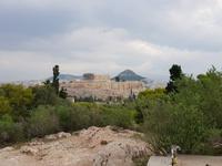 Filopappos-Hügel, früher war das der Berg der Musen, Blick auf die Akropolis