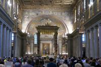 Kirche Santa Maria Maggiore Innen bei Messe