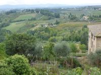 San Gimignano Ausblick von der Stadtmauer