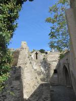 Teil des alten Sonnentempels auf dem Castello Aragonese