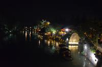 Wasserdorf Wuzhen bei Nacht