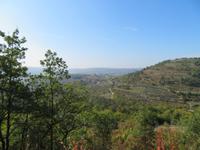 Ausblick während der Wanderung entlang der alten Bahnstrecke