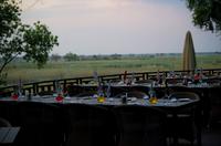 Namushasha River Lodge am Kwando - Terrasse