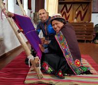 Frau bei der Arbeit in Sucre