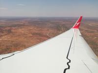 Flug mit Quantas nach Alice Springs
