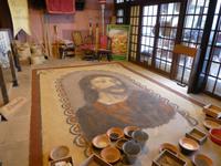 Teneriffa, La Orotava, Casa de los Balcones, Sandgemälde