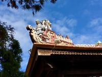 Dachdekoration eines Tempels