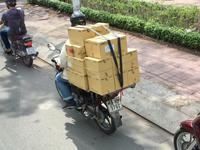Kartontransport in Hue