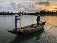 Fischer bei der Arbeit