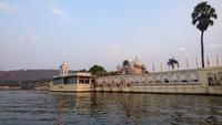 An der Café-Insel in Udaipur