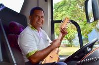 Tahiti - Charles mit der Ukulele