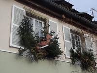 Geschmückte Fenster in Straßburg