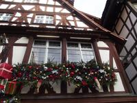 Geschmückte Fenster in Straßburg