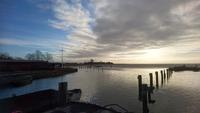 Stimmungsvoller Blick aufs Wasser von Wustrow aus