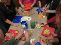 Vorbereitungen zum Salat 