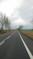 Nur wenige Kilometer weiter keine Schneeflocke auf der Rückfahrt nach Deutschland