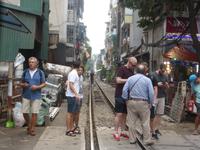 Vielbesuchte Eisenbahnschienen