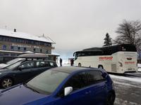 am Gasthaus Eck im Bayerischen Wald machen wir Pause für Glühwein und Stollen