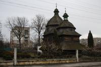 Holzkirche in Zhowkwa, Teil des UNESCO Weltkulturerbes