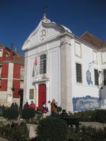 Stadtrundgang Lissabon - die Kirche Igreja de Santa Luzia mit Azulejoswand  