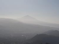 Blick auf La Orotava und Teide von Las Mercedes Wald