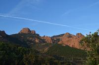 Fahrt durch das Esterel Gebirge
