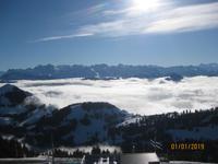 Sonnenschein am Neujahrstag auf der Rigi