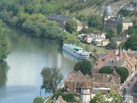 Blick von der festung auf Les Andelys