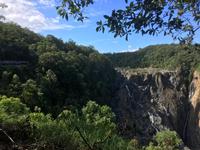 Rückfahrt nach Cairns mit der Kuranda Scenic Railway - Fotostopp an den Barron Falls