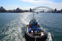 Die Kreuzfahrt geht los - Ausfahrt aus dem Sydney Harbour (Port Jackson)