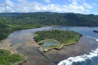Helikopterflug über Vanua Levu
