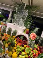 Karibisches Dessertbuffet auf dem Pooldeck