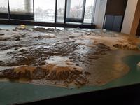 Island, Reykjavik, Modell der Insel im Rathaus