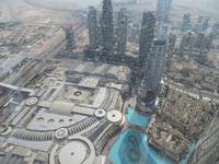 Blick vom Burj Khalifa-leider Scheiben dreckig