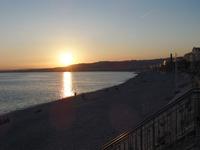 Sonnenuntergang an der Promenade des Anglais