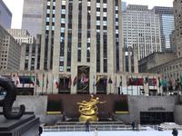 Rockefeller Center mit Eisbahn