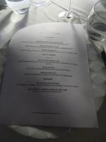 Menü zum Abendessen im Restaurant Atelier M