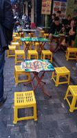 Kleine Hocker in Hanoi
