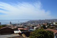 Stadtrundfahrt durch Valparaiso - Mittagspause mit Blick auf die Bucht