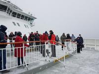 Hurtigrute, Infopunkt zur insel Ryøya m Bug