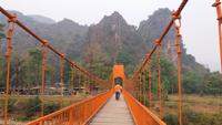 Brücke über den Nam Song Fluss