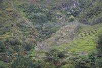 Wasserheiligtum der Inka, wenige km von Machu Picchu entfernt, ein Wasserfall liegt links hinter dem Bau