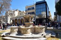 348 Insel Kreta, Heraklion, Löwenbrunnen und Basilika des Hl. Marcus