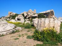 Überreste von Tempel G (Zeus-Tempel)