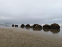 Auf dem Weg zum Mt. Cook - Moeraki Boulders