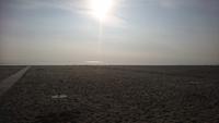 Der Strand der Adria am Morgen 