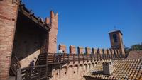 Mittelalterlicher Gang auf der Stadtmauer, Gradara